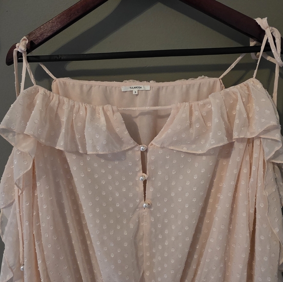 Tularosa New Pink Pearl Accent Dress Size S - Picture 6 of 14